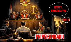 Terindikasi sebagai Alat Represi, PPWI Laporkan Majelis Hakim PN Pekanbaru Jonson Parancis Cs ke Komisi Yudisial