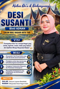 Seorang Putri” Desi Susanti Balon Nagari Koto Tuo, Maju Di Pilwana 2026.