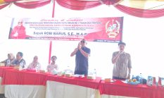 Robi Barus S.E M.A.P Lakukan Sosperda Tentang Penyelenggaraan Administrasi Kependudukan di Tanjung Gusta